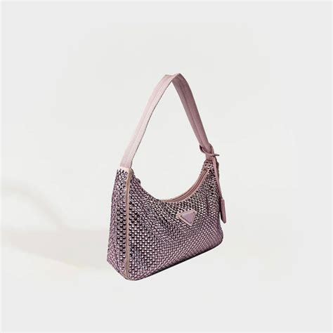 prada hobo re-edition 2000 nylon with crystals|Prada Re.